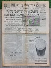 Original Copy of the Daily Express 31st May 1940 - Dunkirk Evacuation- 8 Pages - picture