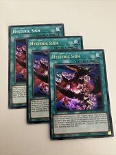 3 x Hysteric Sign Mixed Sets 1st Edition Ultra Rare/Common YuGiOh picture