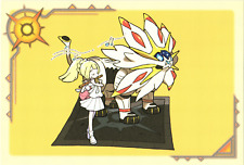Lillie & Solgaleo Flute 2017 Sun & Moon Rare Pokémon Center Postcard picture