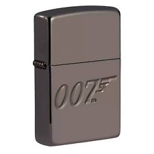 Zippo Windproof Lighter Armor James Bond 007 Design High Polish Black Ice 49283 picture