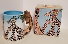 New Vintage FIVE & DIME #4074 Giraffe Handle Designer Coffee Cup 1989 picture