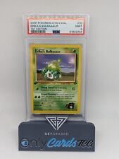 Pokemon PSA Mint 9 Graded Slab. Erika's Bulbasaur 1st Edition Trading Card picture