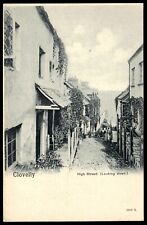 Postcard Clovelly High Street looking down North Devon England picture
