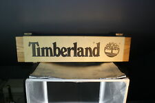 Timberland Boots LEATHER WRAPPED Shoe Store Advertisement Display Sign 30”x6.75” picture