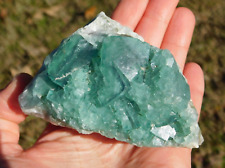 Green Fluorite Natural Crystal Cluster 317g Fine Mineral Specimen Energy Healing picture