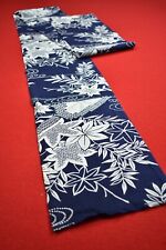 Vintage Japanese Fabric Cotton Antique Boro Patch Indigo Blue Dyed 66.5