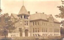 1908 HENRY HIGH SCHOOL IL Illinois  REAL PHOTO RPPC POSTCARD picture