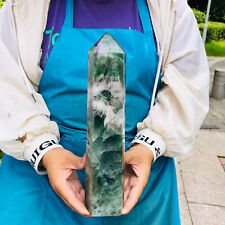 4.95LB Natural Colourful Fluorite Obelisk Quartz Crystal Tower Point Healing picture