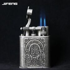 JiFeng Antique Cigar Aficionado Style Windproof Butane Jet Torch Pocket Lighter picture