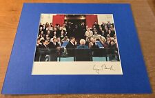 President George H.W Bush Vintage 1989 Inaugural Signed Promotional Photo-Matted picture