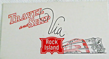Railroad Blotter Rock Island Travel & Ship Via 3x6