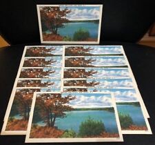Vintage Lot of 12 Olympia Lakes Identical Postcards, Beverly NJ 1950s Unused picture
