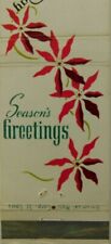 Season's Greeting Inglewood California Vintage Matchbook Cover picture