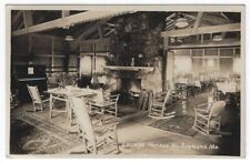 RPPC,  No. Raymond, Maine,  Interior View of The Lounge. Noraco picture