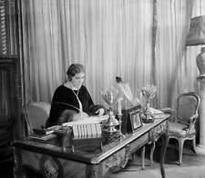 British romantic novelist Elinor Glyn writing in her study 1930s Old Photo picture
