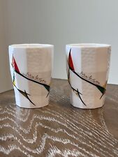 Set Of 2 Abstract Hankook Mokson Super Bone China Coffee Tea Cup Handle-less Mug picture