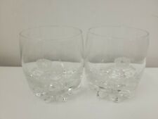 Crown Royal Round Etched Rocks Glasses - Set of 2 picture