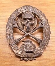 austro-hungarian Strumtrupp skull badge, tank destroyer, Kappenabzeichen, WW1 picture