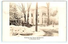 1946 Greetings From Alumni Headquarters Winchester House Middletown CT picture
