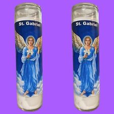 Set of 2x San Gabriel Arcangel Veladora, Saint Gabriel Archangel 7 Day Candle picture