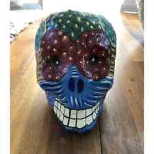 Authentic Mexican Day of the Dead Hand Painted Sugar Skull Calavera picture