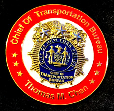 RARE NYPD CHIEF OF TRANSPORTATION BUREAU “VISION ZER0 1.99