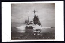 USS Connecticut Battleship RPPC Real Photo Vintage Postcard Unused N. Moser NY picture