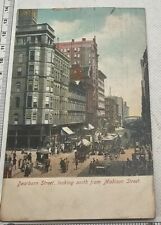 Antique Ephemera Postcard Posted 1910-15 era dearborn street ILFranklin 1c RARE  picture