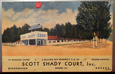 Vintage Postcard 1946 Scott Shady (Motor) Court, Winnemucca, Nevada (NV) picture