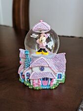 Walt Disney World AUTHENTIC ORIGINAL Pink Minnie Mouse & House Snow Globe 3