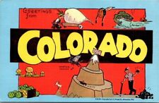 RARE CO Colorado Large Letter Greetings from Colorado EC Kropp Vintage Postcard picture