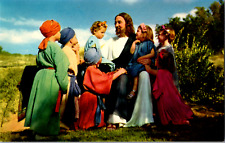 Vintage C. 1960's Bethany Scene Black Hills Passion Play Jesus Christ Postcard picture