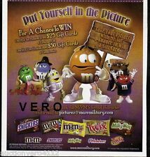 print ad M&M's 2012 PUT YOURSELF IN THE PICTURE mms M&M magazine dvertisement picture