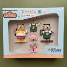 New China Starbucks Bear Badge Mini Bear Ornaments Gift Box picture