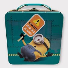 Minions At Work Tin Lunch Box Tin Box Co. Despicable Me 1 5.75” Collectible picture