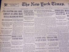 1933 AUGUST 22 NEW YORK TIMES - NRA DRAFTING COAL CODE - NT 3850 picture