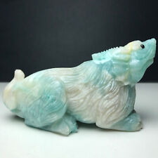 251g Natural Crystal Specimen. Amazon Stone. Hand-carved Beast of the East.RE picture