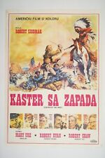 CUSTER OF THE WEST Original exYU movie poster 1967 ROBERT SHAW, ROBERT SIODMAK picture