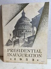 1953 Presidential Inauguration Program~Eisenhower & Nixon~ 48 pages picture