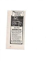 1941 CLEVELAND WELDING CO VNTG Print Ad America's Finer Bicycle 1941 ROADMASTER picture