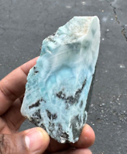 3.5 We Inch Stunning Blue Natural Larimar Lapidary Stone Polished 210 Grams picture