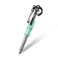New Titanium Alloy Mechanical Switch Pen Ballpoint Pen Signature Gel Pen W/ Clip picture