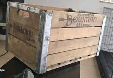 Vintage Milk Bowman Crate / Wooden / Heavy / Antique / Collection/ Gift /  picture