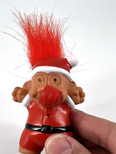 Vintage T.N.T. 1991 Troll Doll Santa Hair Sticks Out Tongue Small 2.5