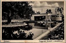 1938 WWII DEBRECZEN HUNGARY NAGYERDEI BOATS LITHOGRAPHIC POSTCARD 26-208 picture