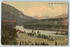 Banff Alberta Canada Postcard View Of Golf Grounds Soo Line Unposted Vintage picture
