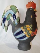 One Of A Kind Art Deco Colorful Rooster / Chicken Figurine Unique Style  picture