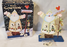 Christmas Wooden Countdown Up North Santa 8'' picture
