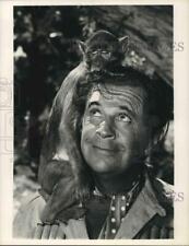 1967 Press Photo Morey Amsterdam in scene with monkey - hca70444 picture