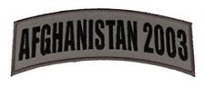 AFGHANISTAN 2003 GREY GRAY ACU STYLE ROCKER PATCH ARMY OEF ENDURING FREEDOM picture